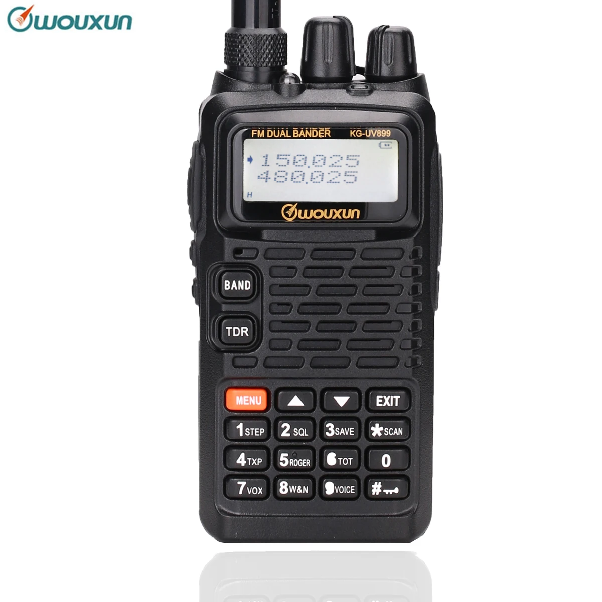 WOUXUN KG-UV899 VHF UHF двухдиапазонный двойной дисплей 1700 мАч батарея классический двухсторонний радио KG-UVD1P рация