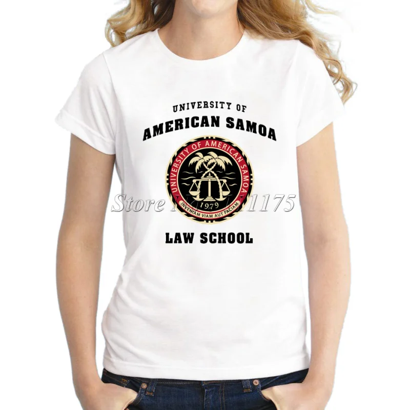 2018 модные американское Самоа школы дизайн логотипа футболка Женская Новинка