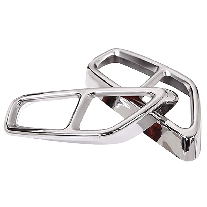 2 шт. 304 нержавеющая сталь хромированная выхлопная труба Накладка для Bmw Новая 5