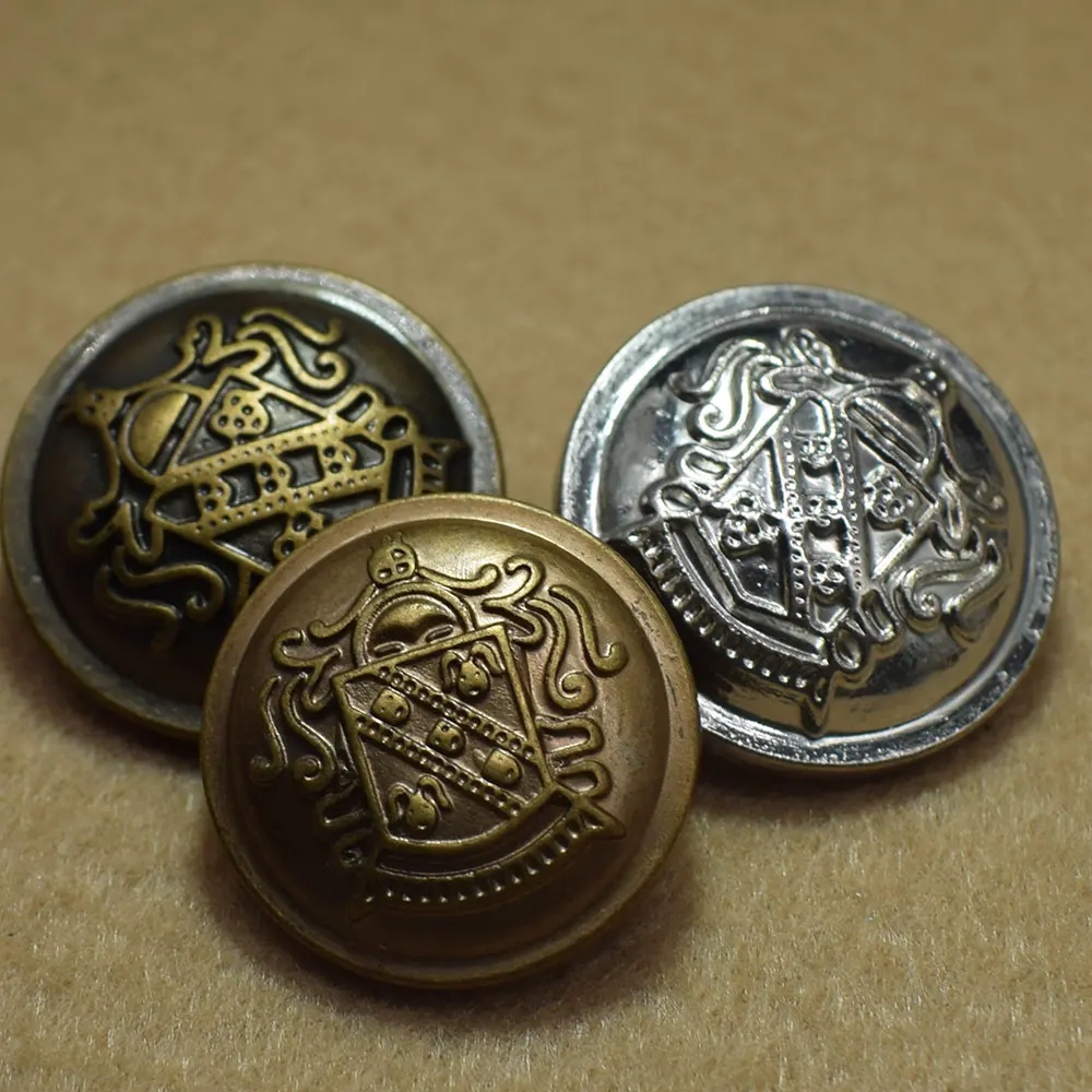 Высококачественные металлические пуговицы в британском стиле для одежды