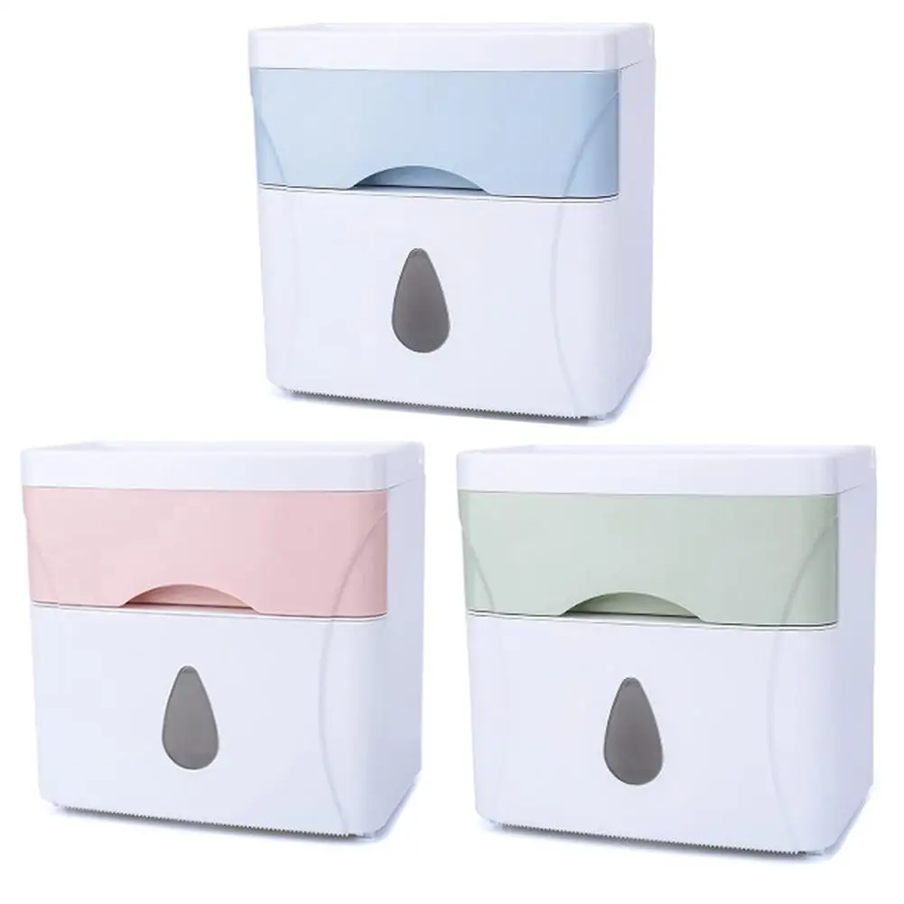 Креативная двухслойная коробка для салфеток с выдвижным ящиком