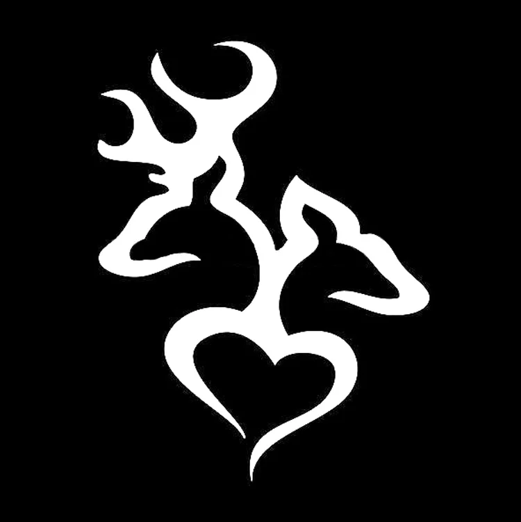 10 5*14 см Browning Love Deer Hunter охотничьи Мультяшные декоративные наклейки на машину