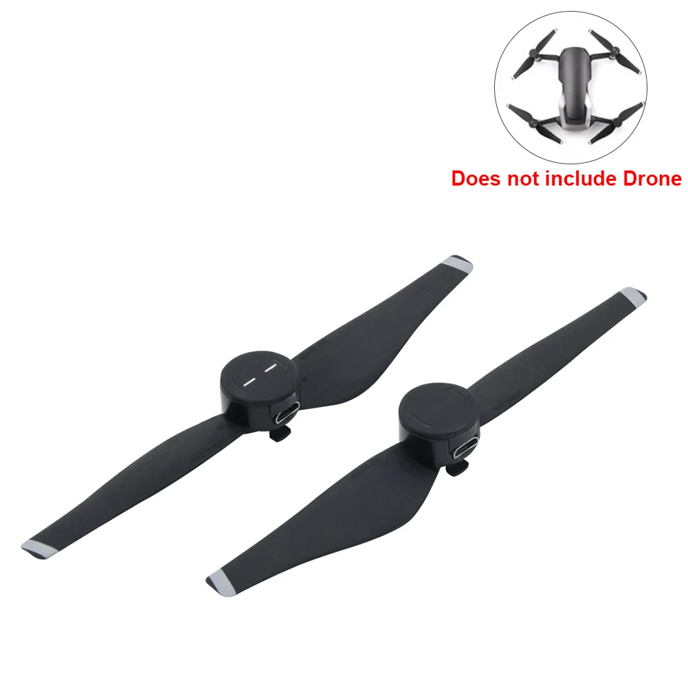 1 пара usb зарядка светодиодный Flash перезаряжаемые пропеллеры быстросъемные