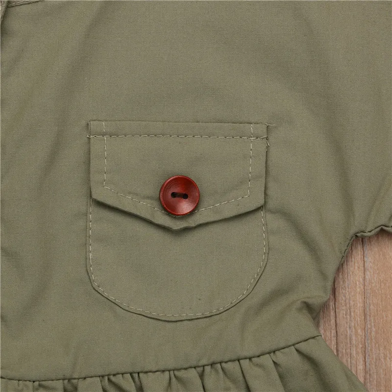 2019 Baby Girl Dress Summer Kid Clothes Button Tutu Casual Outfit Toddler Children Clothing 1-6T | Детская одежда и обувь