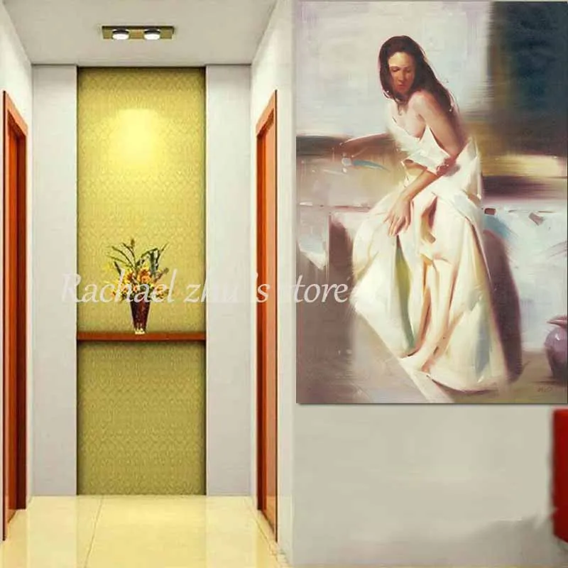 Картина маслом на холсте Классическая пикантная женщина украшение для дома