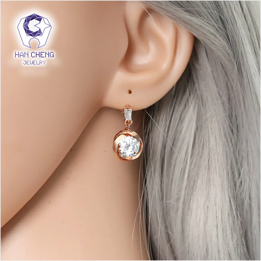 HanCheng новые модные роскошные медные круглые кубические циркониевые драгоценные