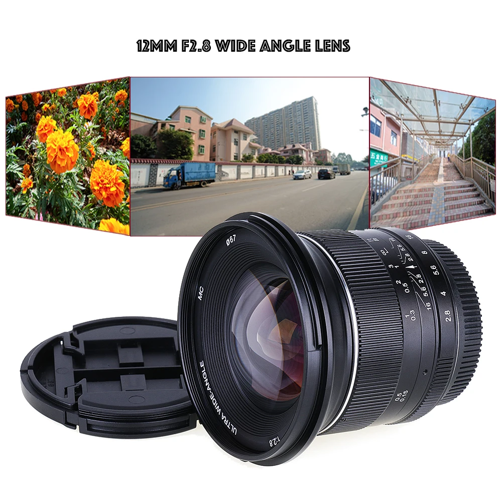 12mm f/2.8 Wide Angle manual Fixed Lens for canon ef-m eosm/m3/m5/m10 mirrorless camera | Электроника