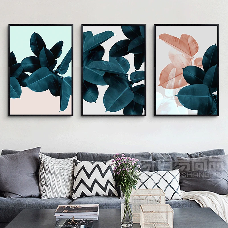 Печать Стены Фотографии Nordic Плакат Растения Листьев Картины Для Гостиной