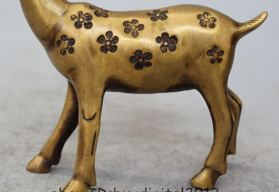 8 &quotкитайская медная статуя оленя фэн шуй в народном стиле | Дом и сад