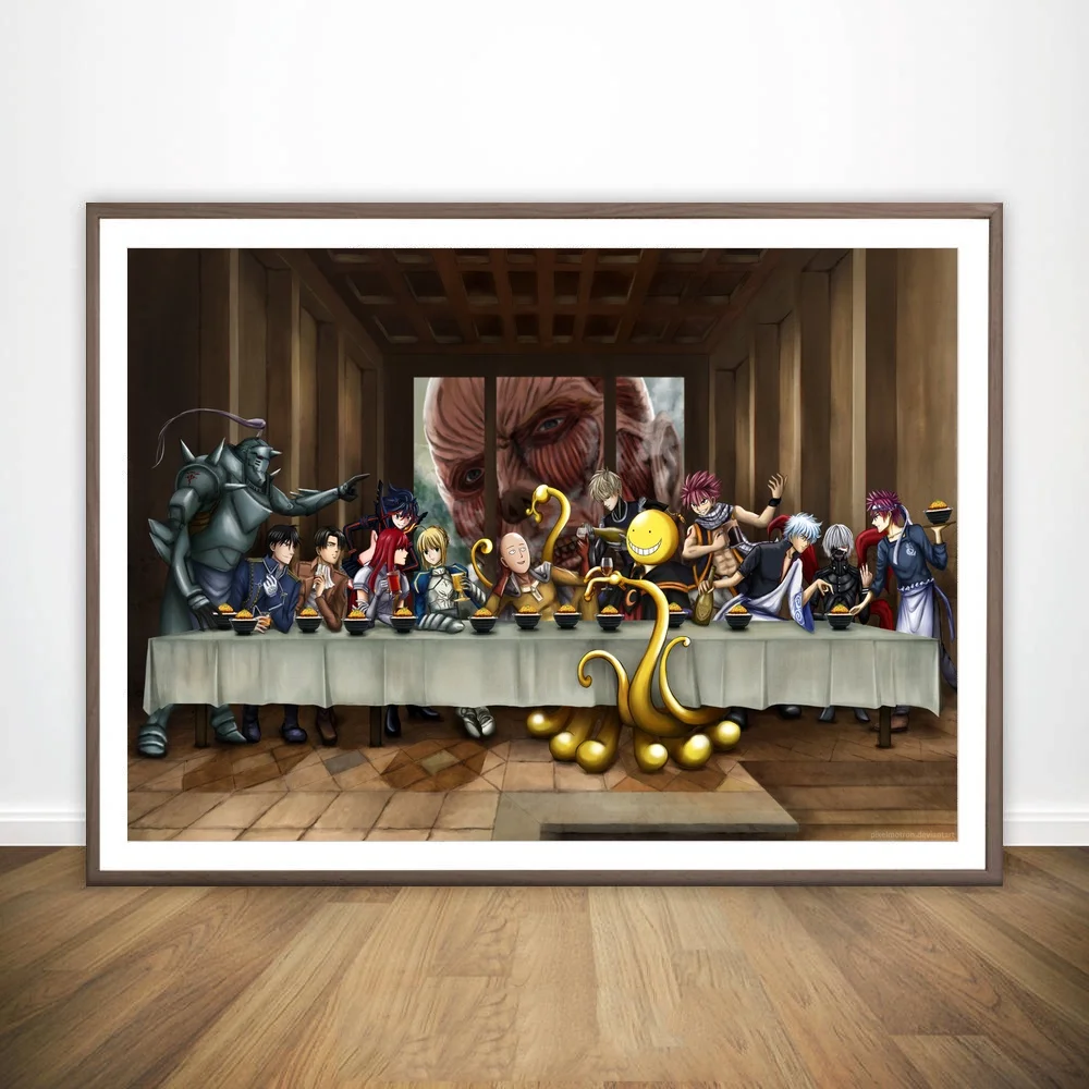 The Last Supper аниме кроссовера версия художественная настенная краска для декора