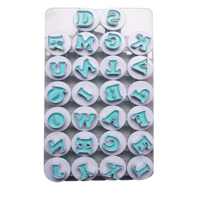 26PC/Set DIY Letters A-Z Cake Mold Cookie Food-Grade Fondant Cutter Buscuit Sugarcraft Decoration Tool | Дом и сад