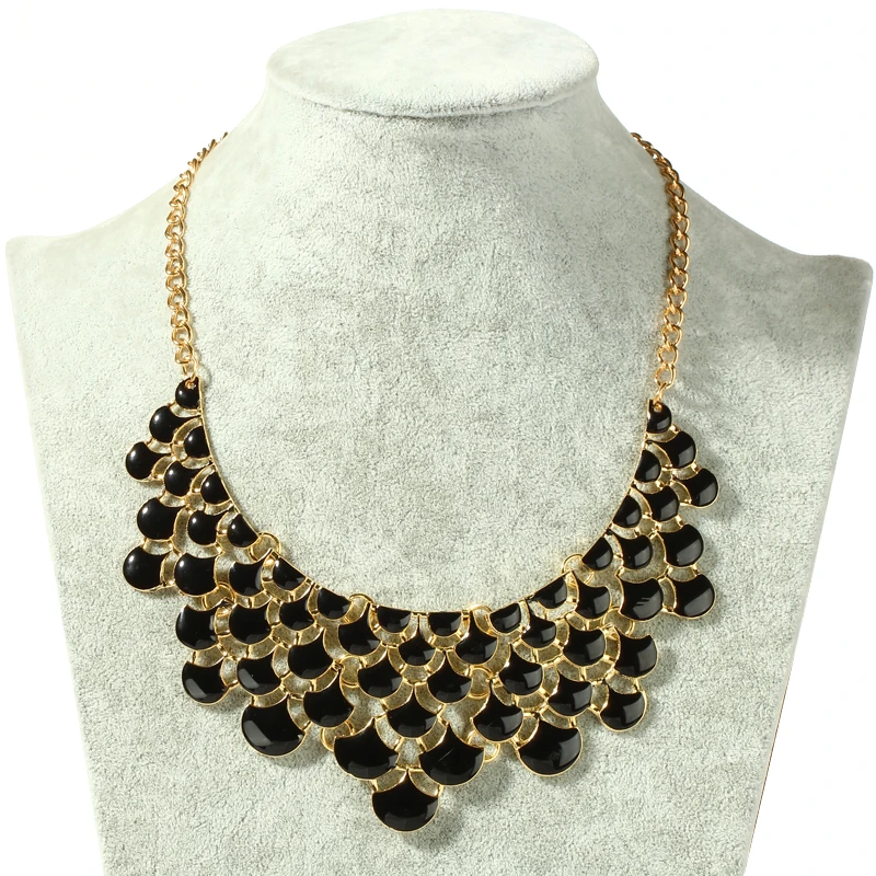Женское Ожерелье чокер ZOSHI винтажное ожерелье с золотым покрытием и акриловыми