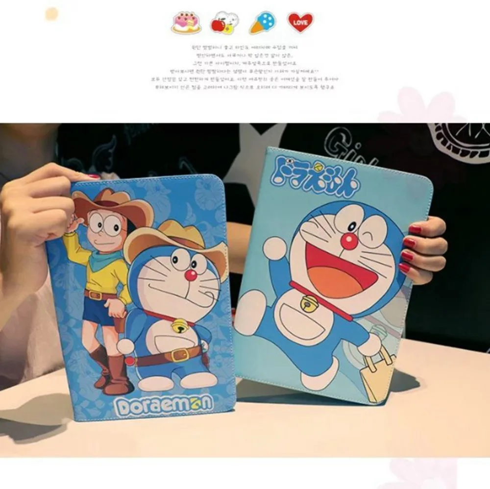 Для iPad 9 7 2017/2018 чехол высокого качества с мультяшным рисунком Jingle cat откидной