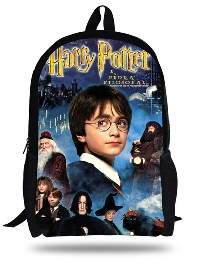 16-дюймовый Mochila школьный детский рюкзак Гарри Поттер школьная сумка для детей мальчиков Mochila Гарри сумка Поттера для подростков - Цвет: Многоцветный