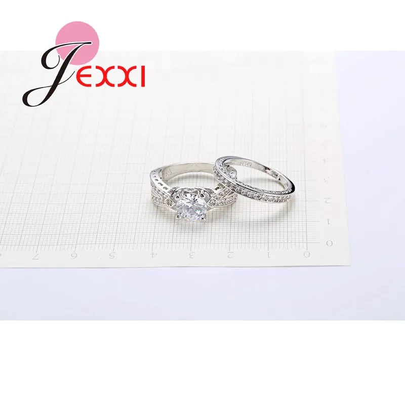 Простые элегантные обручальные кольца набор для женщин и мужчин ювелирные