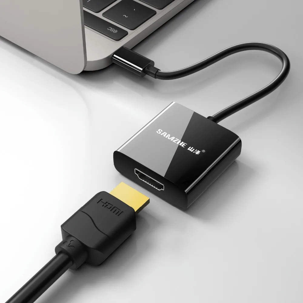 SAMZHE 4K * 2K USB 3 1 Type C к HDMI Adpater конвертер кабель 1080P для Macbook SAMSUNG S8 Thunderbolt
