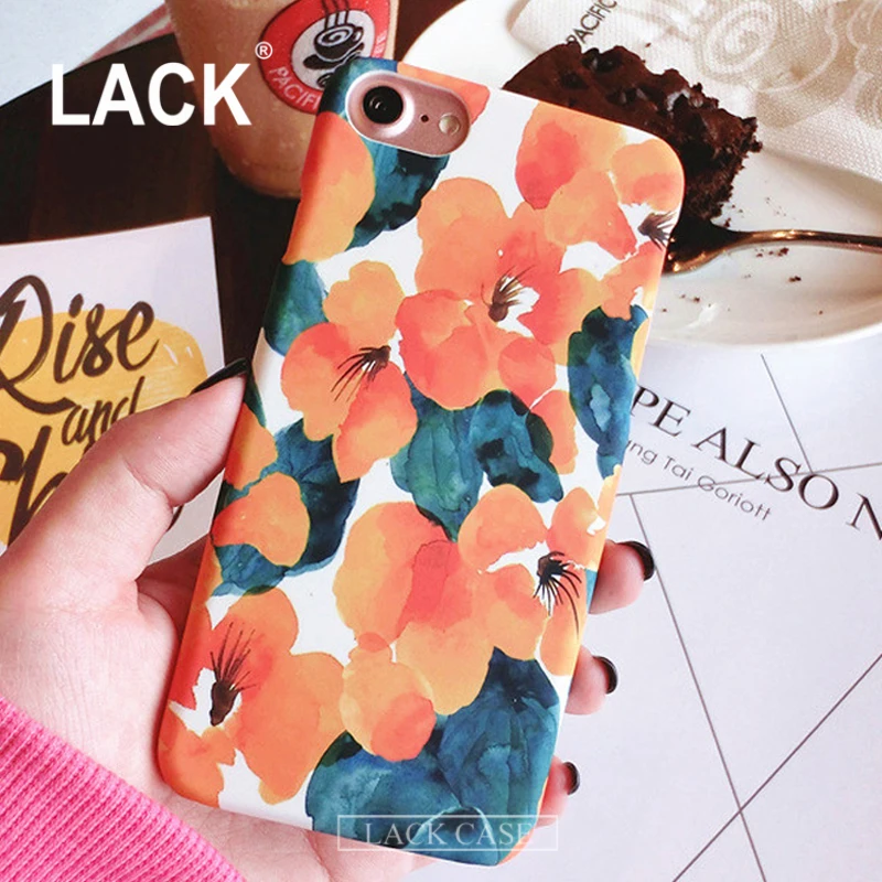 ОТСУТСТВИЕ Красочные Цветы Маслом Задняя Крышка для iPhone 7 Случае iphone Plus Мода как