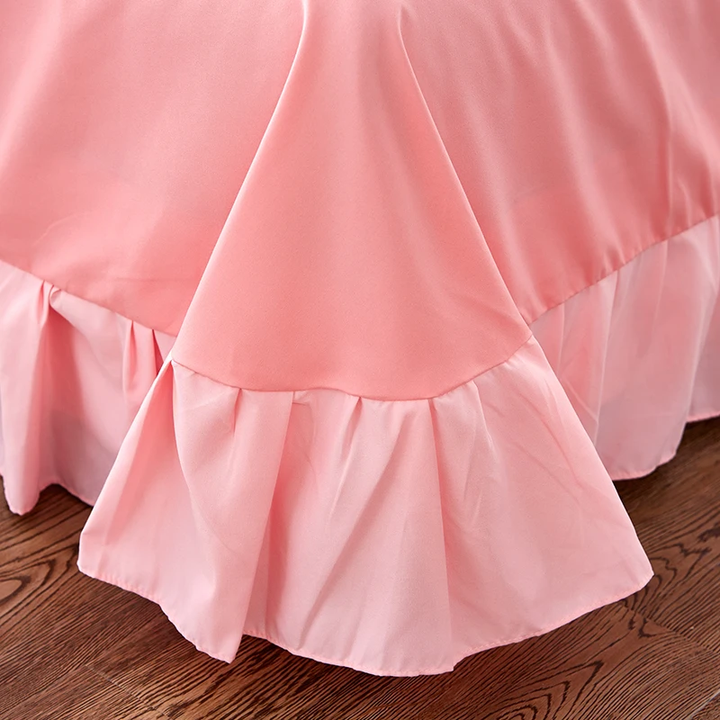 Принцесса Стиль 4 шт пододеяльник простыня наволочки набор для кровати мягкий