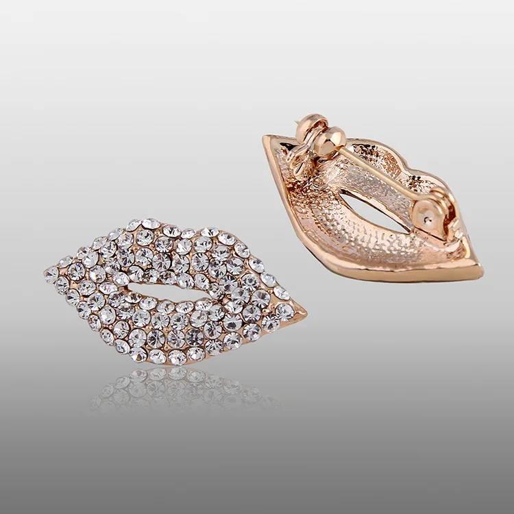 Сексуальная брошь в форме братьев крови Корейская версия высококлассных губ для