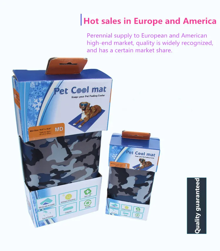 ПЭТ охлаждающая Подушка летний охлаждающий матрас для собаки Тедди коврик анти