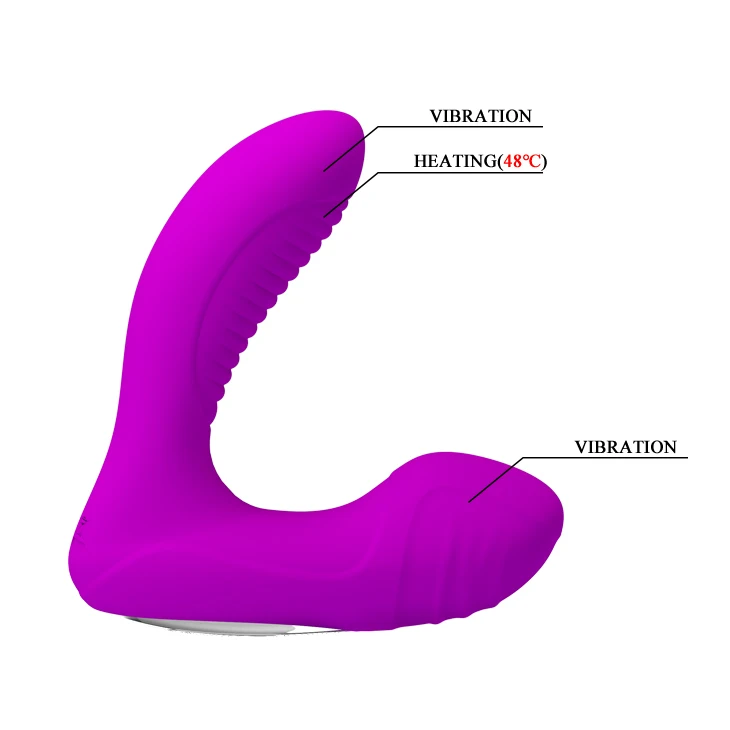 Массажер простаты для мужчин с подогревом Анальный вибратор 12-функций вибрация