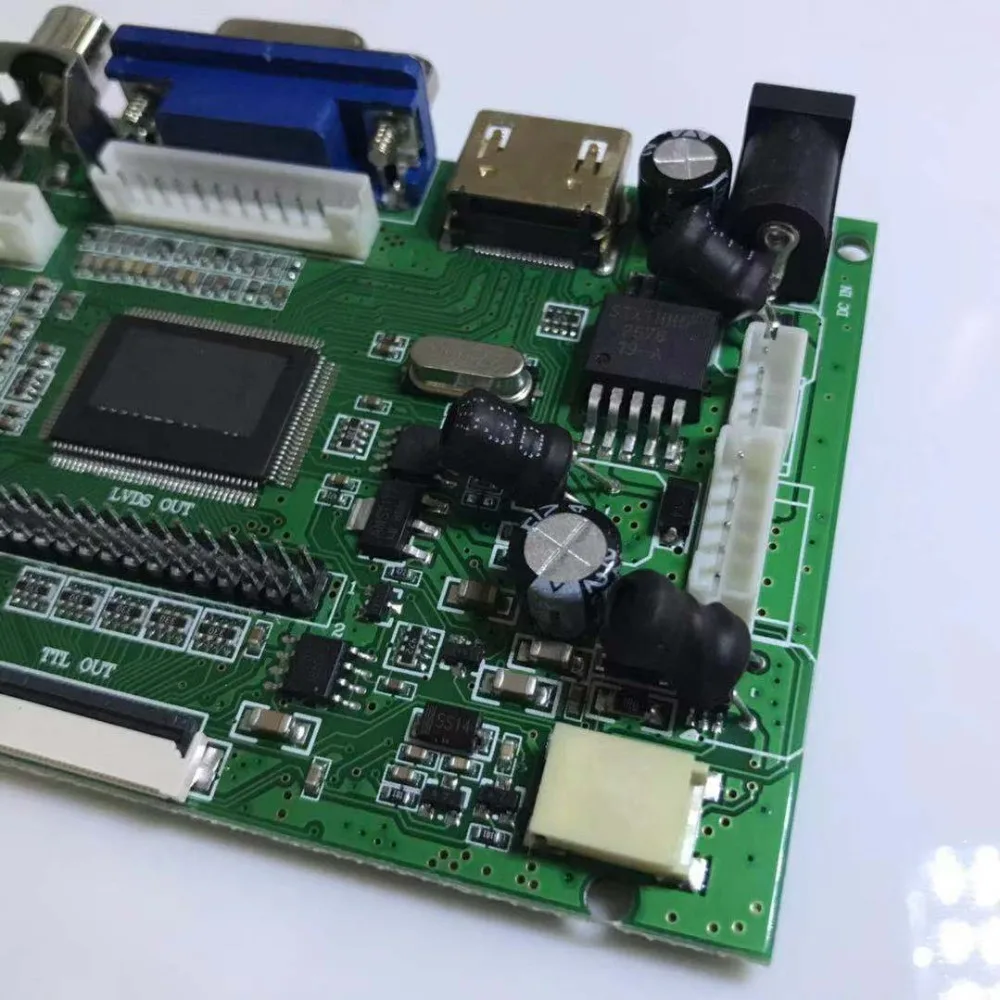 ЖК дисплей Дисплей TTL LVDS плата контроллера HDMI VGA 2AV 50 булавки для AT070TN90 Поддержка