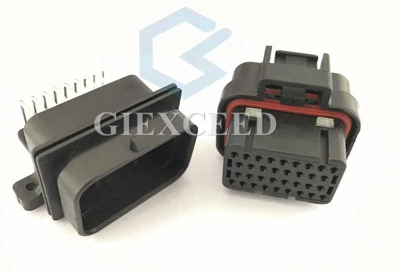 34 Pin 4 1437290 1 Female AMP Superseal 0 автомобильный разъем ECU с клеммами|Кабели адаптеры и