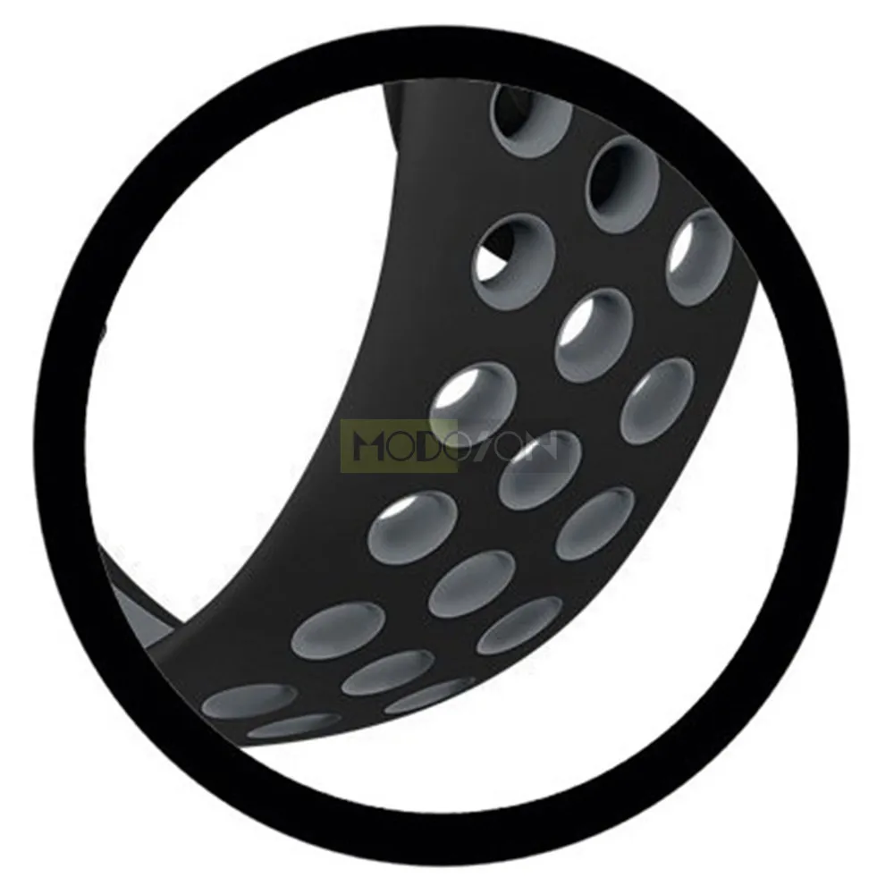 black gray strap MODOSON, ремешок для умных часов Миланского цвета, силиконовый ремешок из нержавеющей стали, резиновый браслет для наручных часов Nike iwo Apple Watch - Цвет: black gray strap
