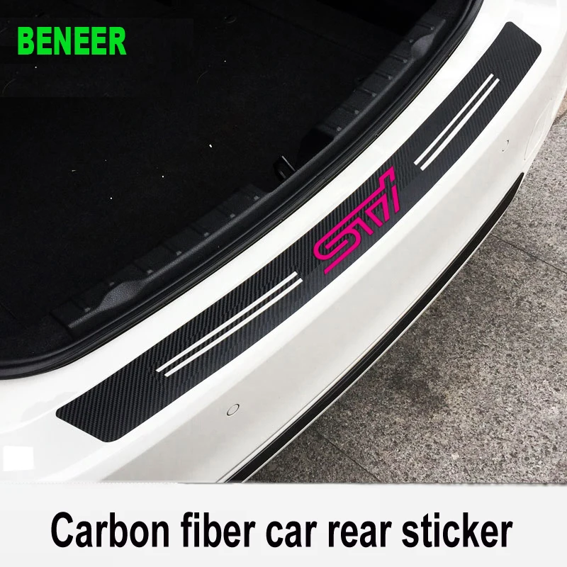 Автомобильная наклейка на бампер из углеродного волокна WRC для SUBARU BRZ XV LEGACY Forester