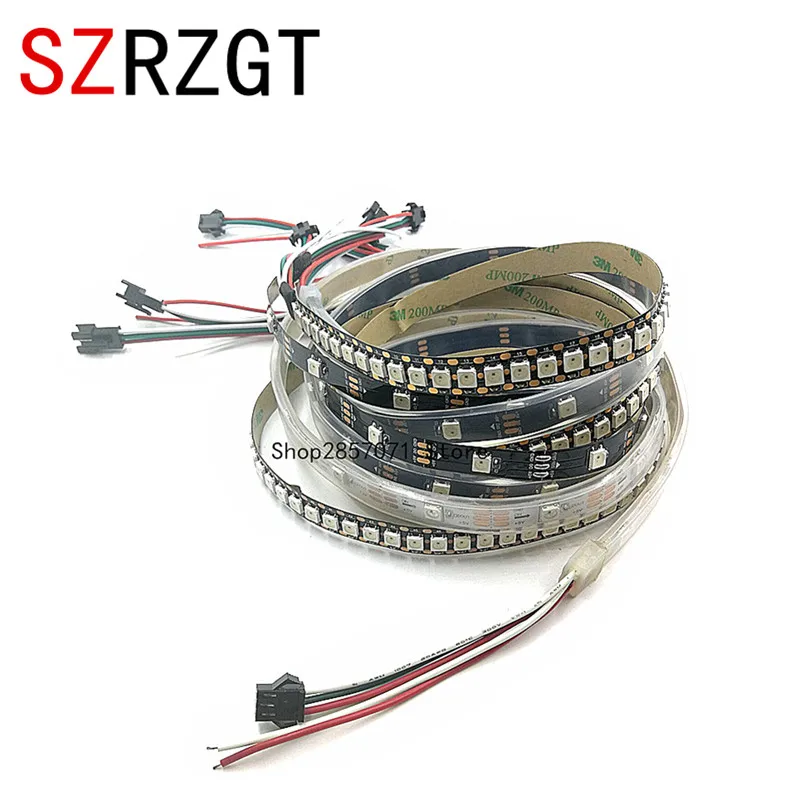 WS2812B 5050 RGB Светодиодная лента 5 м 150 300 светодиодов 144 30 светодиодов/м
