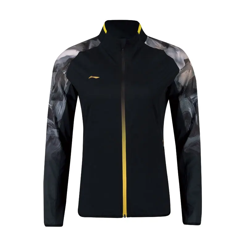 Li-Ning Женская Серия бадминтон куртки национальная команда 92% полиэстер 8% спандекс Обычная посадка подкладка спортивные куртки AYYN014 WWJ924 - Цвет: AYYN014-2H