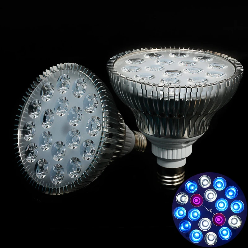 Светодиодная лампа E27 для аквариума UVlight освещение домашних животных растений 54