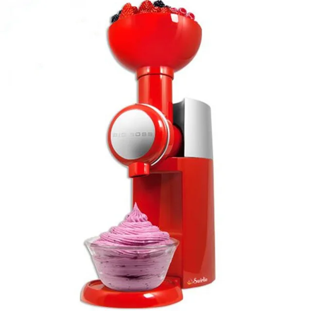 Red LSTACHi Swirlio замороженные фрукты машина мороженого дома полностью автоматическая мини слякоть машина бытовой мороженого - Цвет: Red