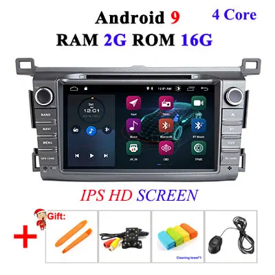 2G 16G IPS 4G 64G DSP ips 2 Din Android 9 Автомобильный мультимедийный dvd-плеер gps для Toyota RAV4 Rav 4 2013 Автомагнитола OBD2 - Цвет: 2G 16G IPS