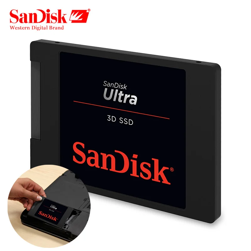 SanDisk Ultra 3D SSD Внутренний твердотельный накопитель 250 ГБ 500 SATA III 2 5 дюйма 1 ТБ жесткий