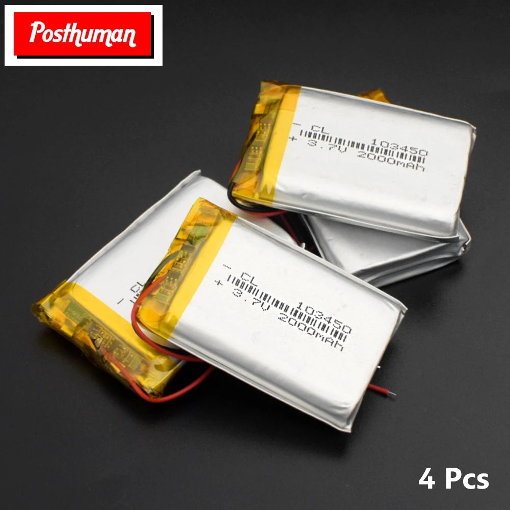 103450 3,7 V 2000mAh Lipo батарея Замена литий-ионных Lipo ячеек литий-полимерная аккумуляторная батарея для Bluetooth динамика