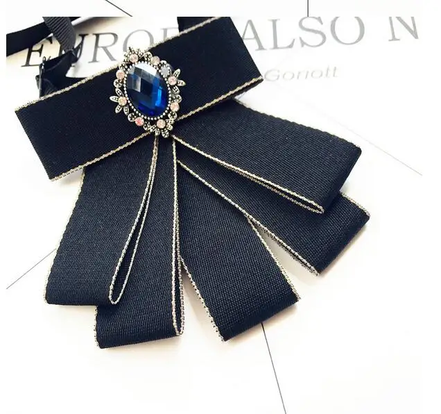 10 шт. ленты галстук бабочка брошь ткань кристалл цветок булавки и броши