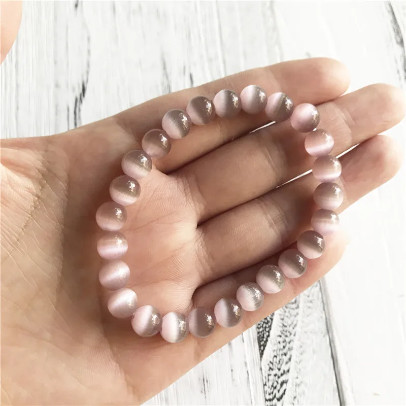 2019 New Design Purple Cat Eye Bracelet Wrist Mala Jewelry Yoga Energy Protection Men's Gift HappinessGift | Украшения и