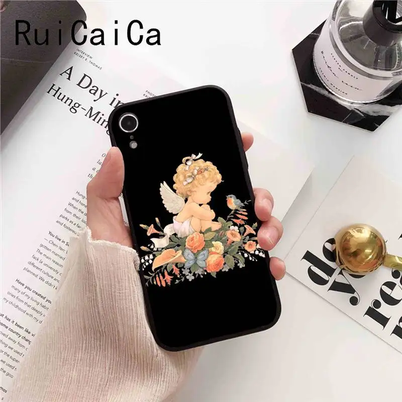 Ruicaica Renaissance angels Art Pattern Мягкий чехол для телефона из ТПУ iPhone X XS MAX 6 6S 7 7plus 8 8Plus 5 5S XR |