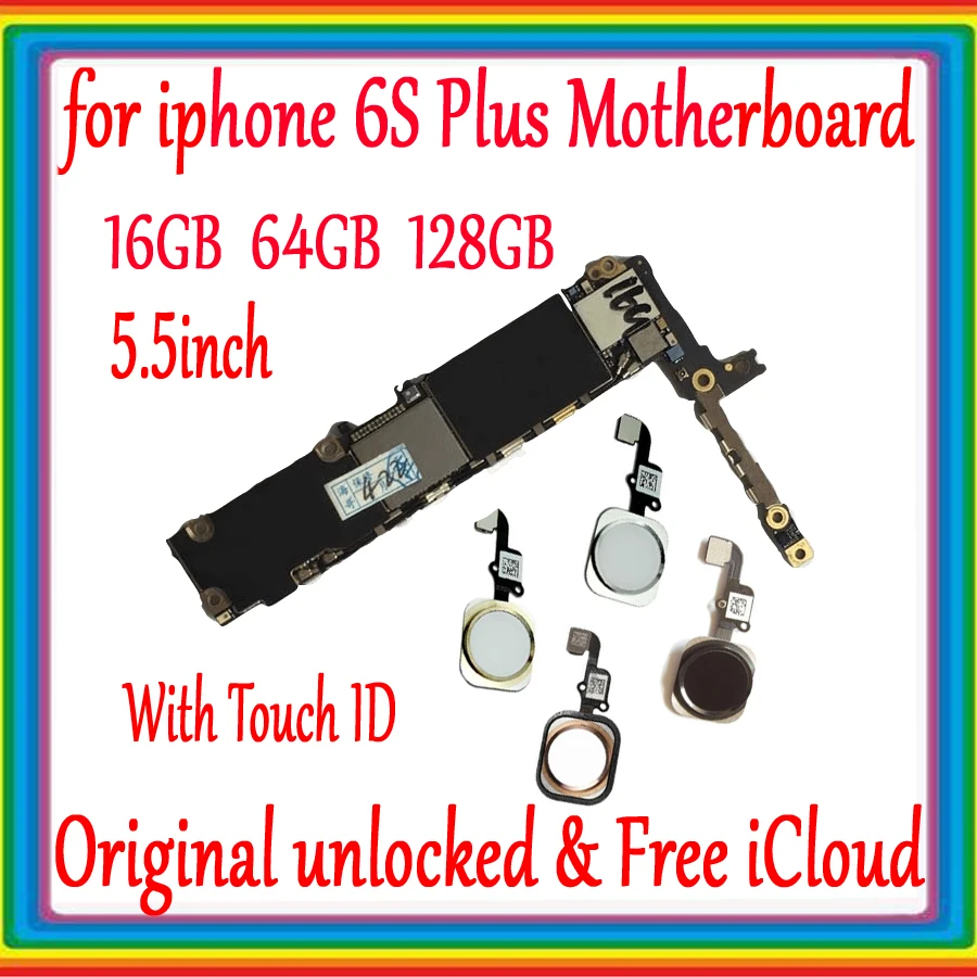 Для IPhone 6S Plus материнская плата с сенсорным идентификатором разблокировки