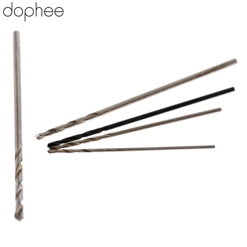 Dophee 10 шт. спиральные сверла из быстрорежущей стали микро сверло с прямым