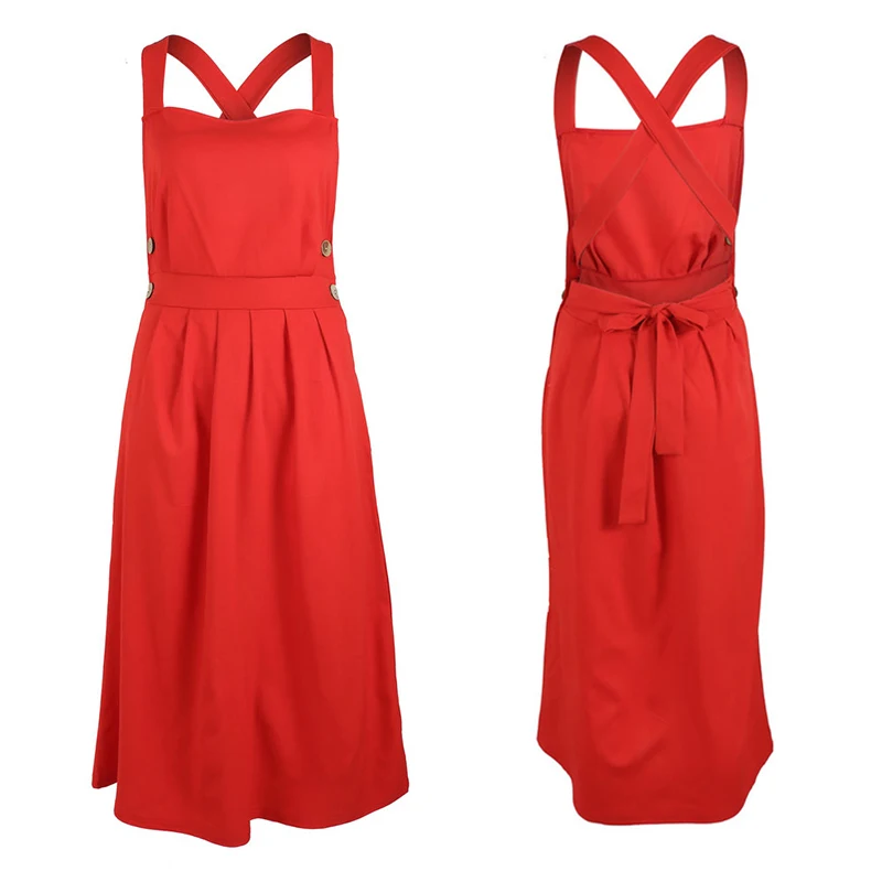 Женское платье женские сексуальные Полиэстеровые ремни красные без спинки