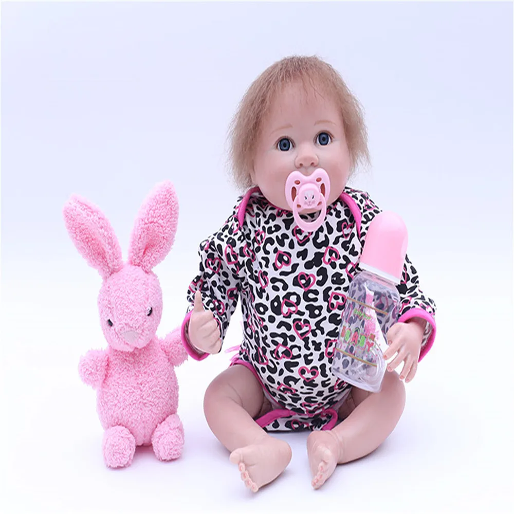 SanyDoll 18 дюймов 45 см силиконовые куклы для новорожденных симпатичный детский
