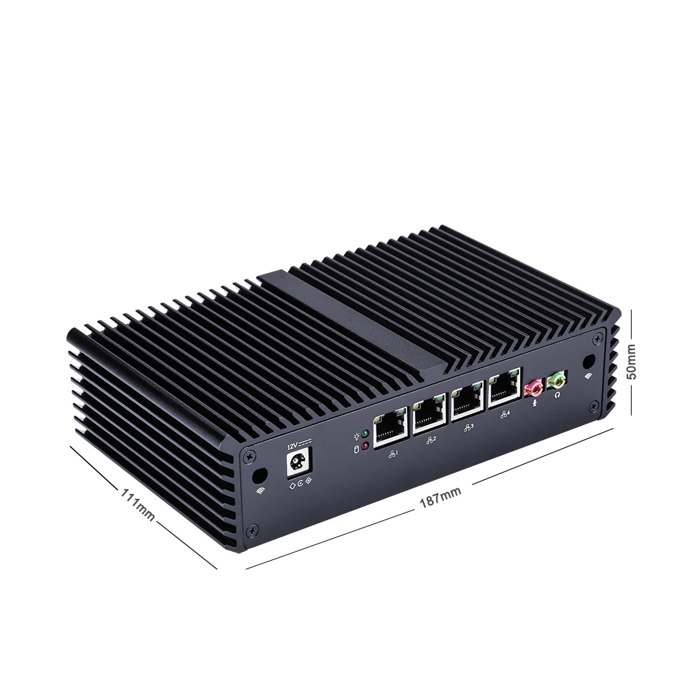 KANSUNG Mini PC Router Firewall 4 Gigabit LAN Micro X86 Computer Intel Pentium 3805U Windows 10 Ubuntu Linux Fanless Nettop | Компьютеры и