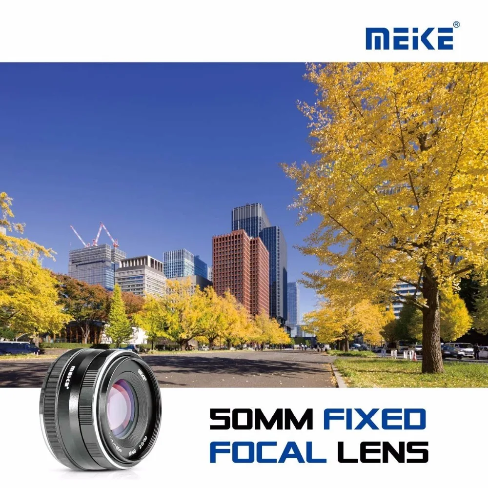 Meike 50 мм F2.0 Большая диафрагма ручной фокус объектив для Olympus M4/3 EM10 Mark ii/EM5/EM1/EP5/EPL3