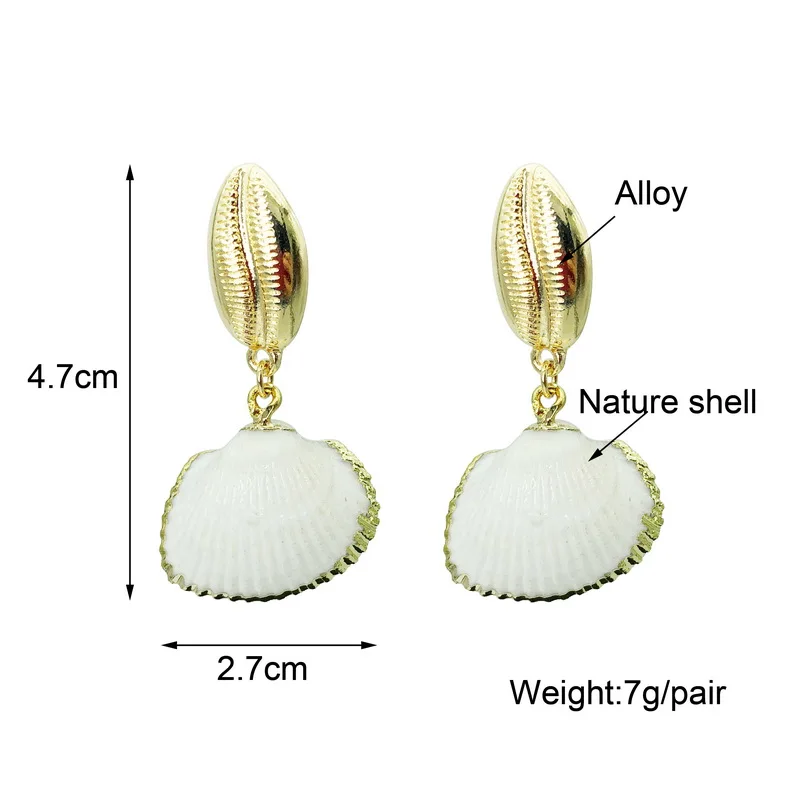 Висячие серьги TOTASALLY летний дизайн морская природа ракушка инmitation жемчужные для