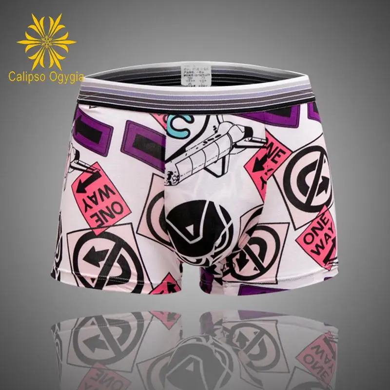 5 шт./лот новые сексуальные мужские боксеры нижнее белье модное мягкое короткие