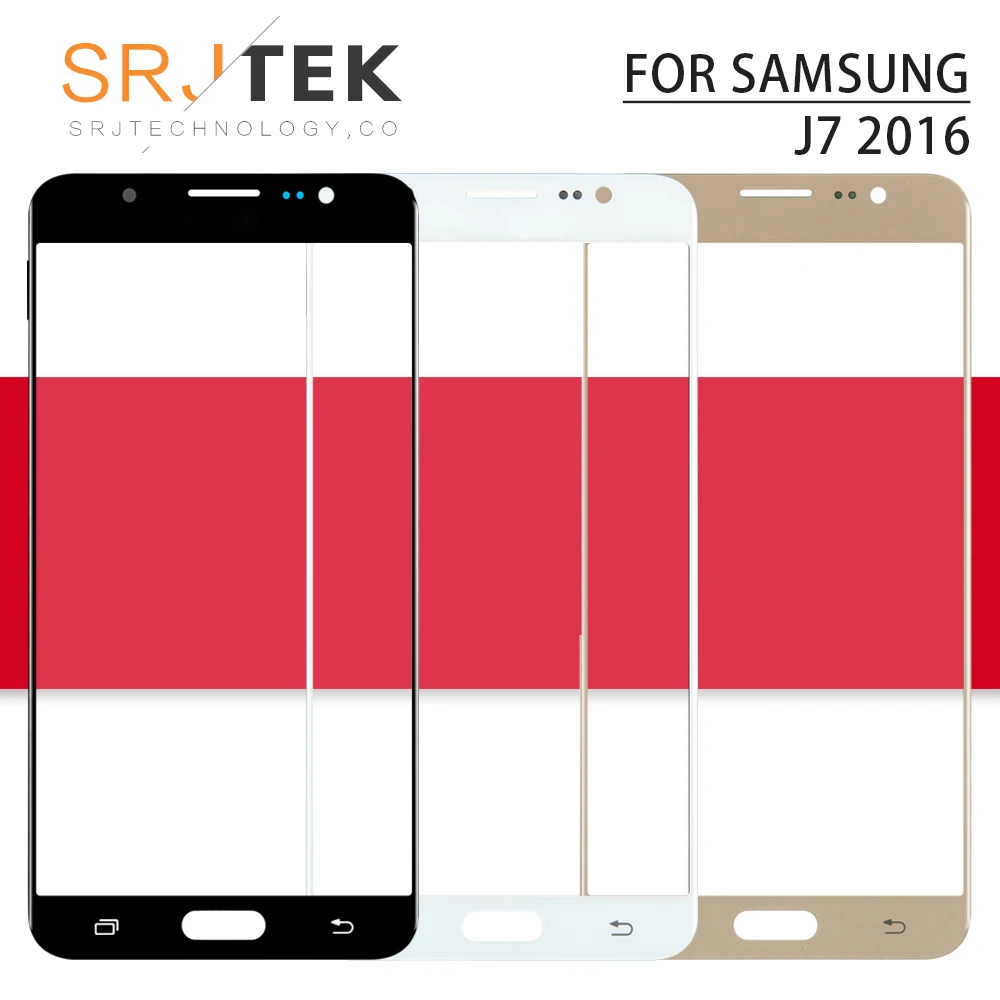 Внешняя стеклянная крышка для Samsung Galaxy J7 2016 передняя объектива (без дигитайзера)