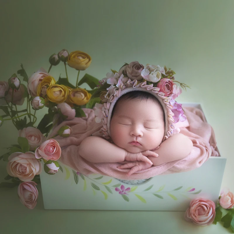 Цветочная детская шапочка для новорожденных; реквизит для фотосессии; винтажная шляпка с цветком; реквизит для новорожденных девочек; садовая Шапка; реквизит для фотосессии