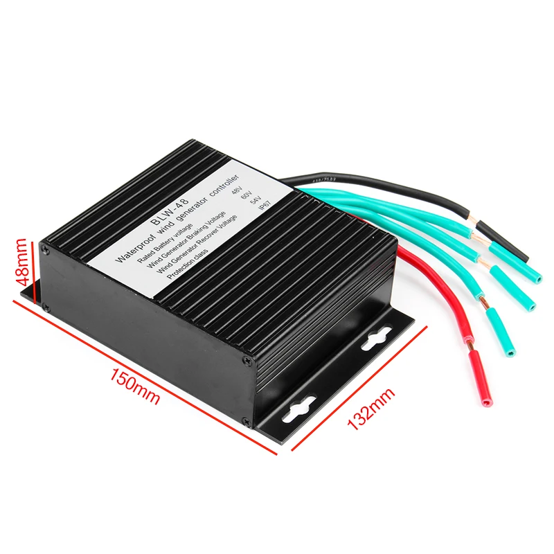 Высокоэффективный 48 В ветрогенератор контроллер заряда водонепроницаемый IP67